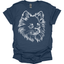 Pomeranian - Line Art T-Shirt