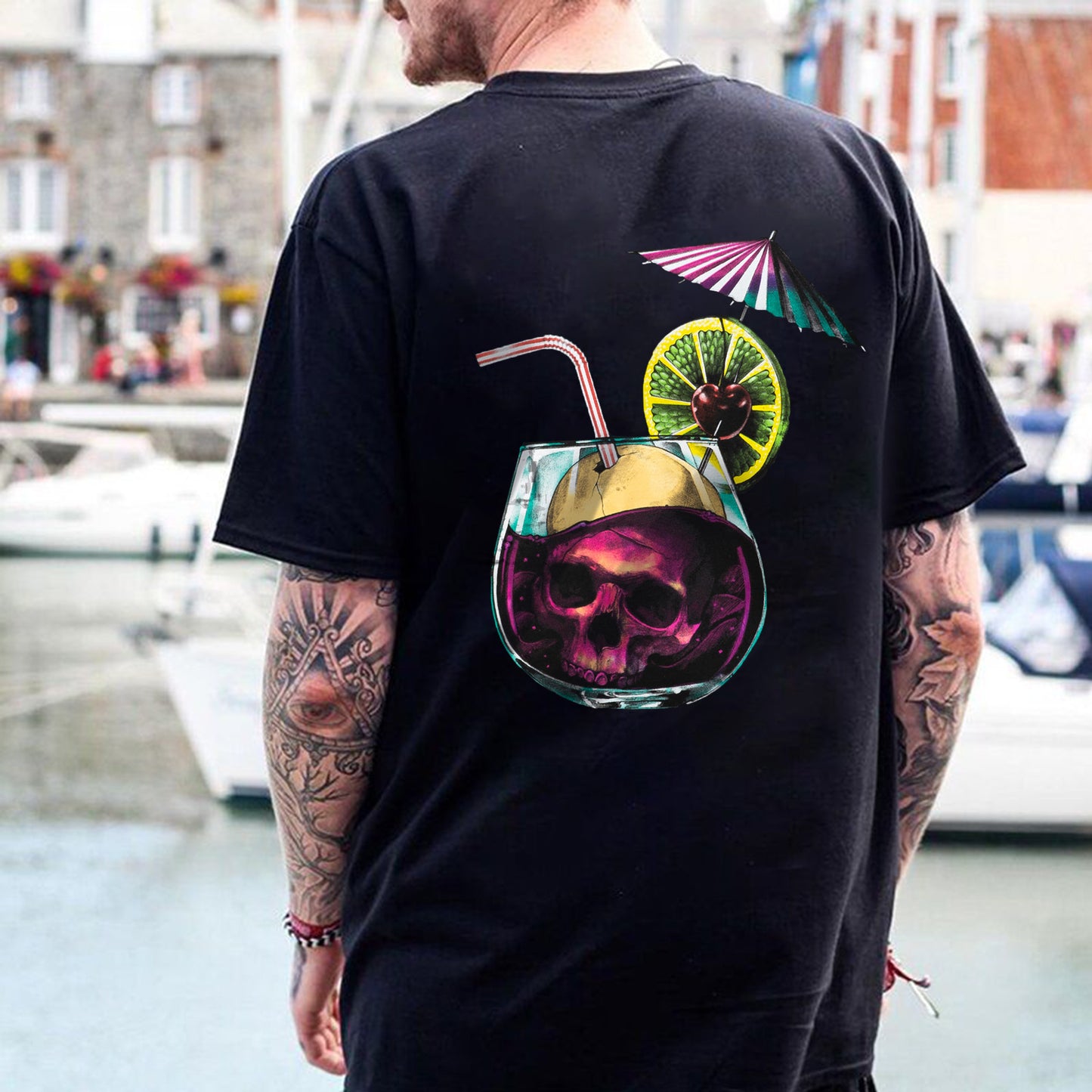 Deadly Cocktail Print Men's T-shirt