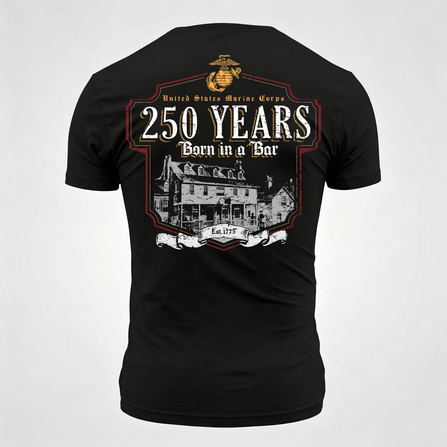 Classic 250 Years Born in a Bar Printed Men's T-Shirt