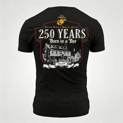 Classic 250 Years Born in a Bar Printed Men's T-Shirt