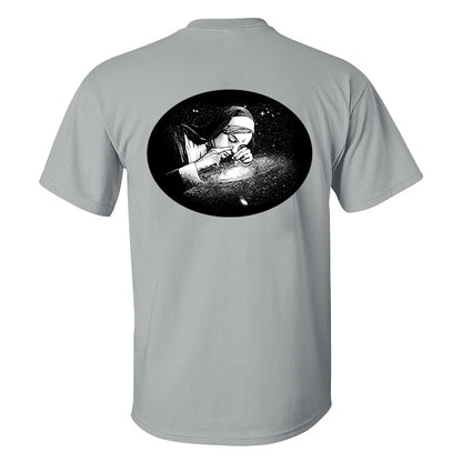 Nun Absorb White Powder Printed Men's T-shirt