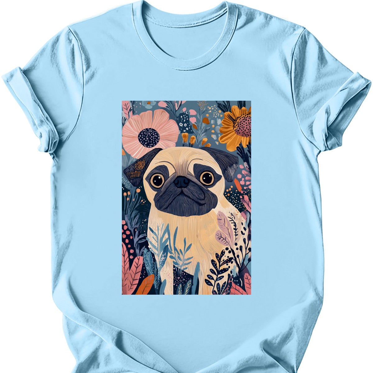 Pug - Boho Dog T-Shirt