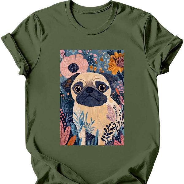 Pug - Boho Dog T-Shirt