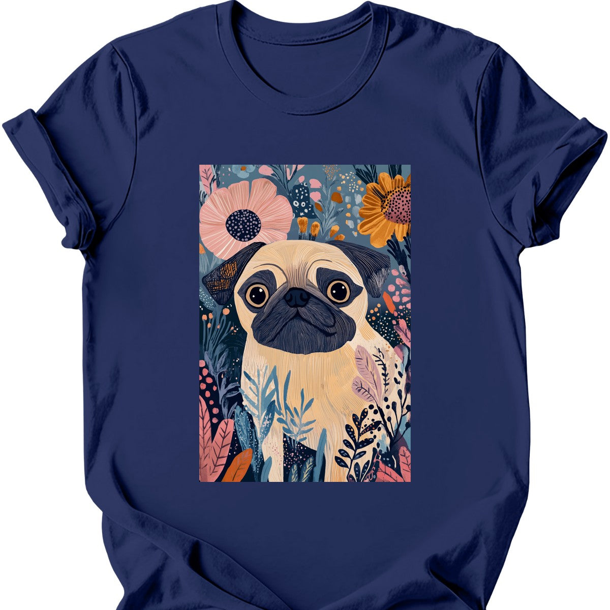 Pug - Boho Dog T-Shirt