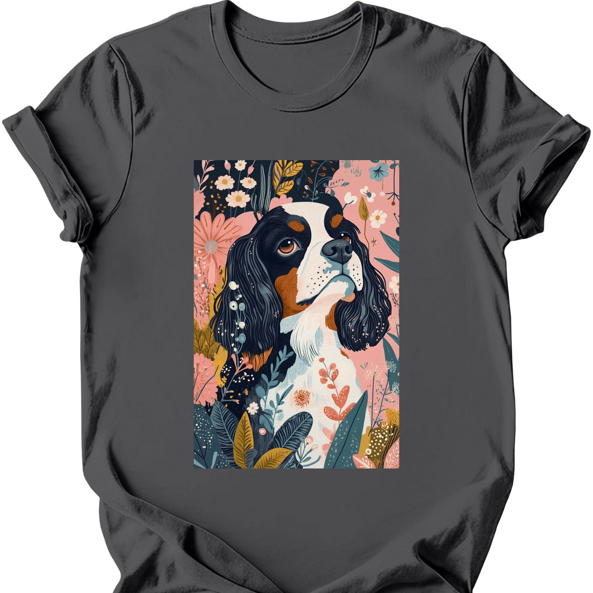 Cavalier King Charles Spaniel - Boho Dog T-Shirt Secondary image