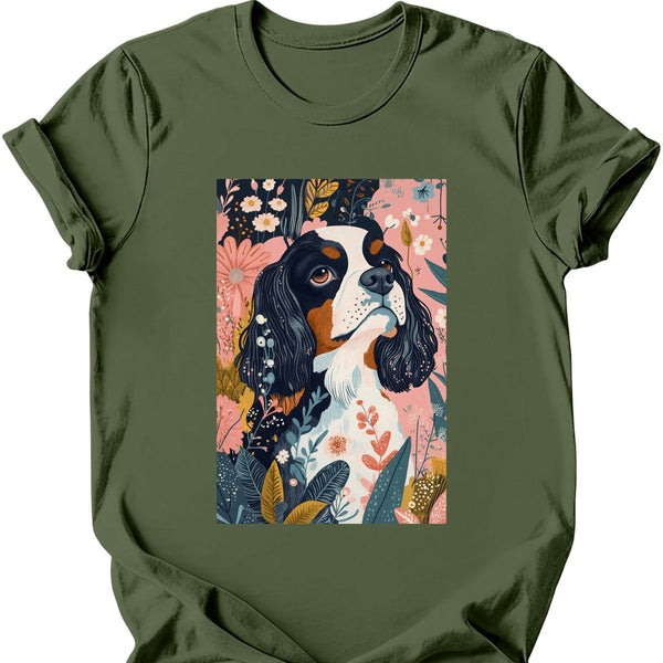 Cavalier King Charles Spaniel - Boho Dog T-Shirt