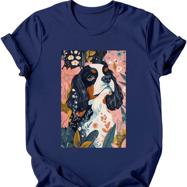 Cavalier King Charles Spaniel - Boho Dog T-Shirt