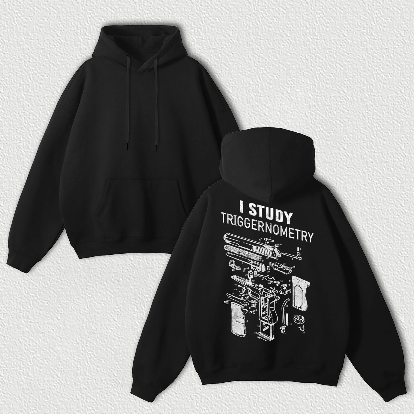 I Study Triggernometry Printed Fleece-lined Unisex Hoodie