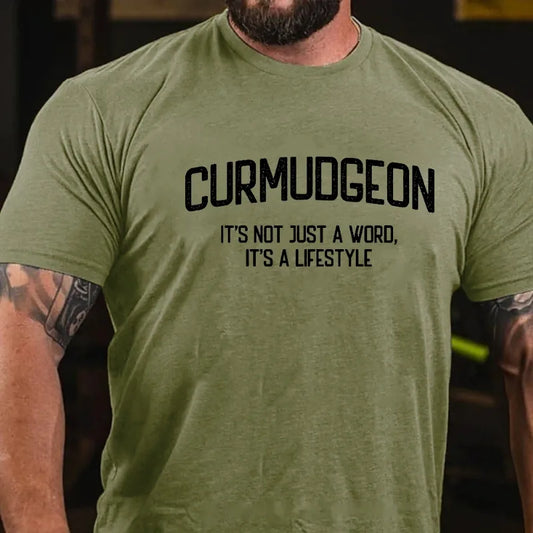 Curmudgeon It's Not Just A Word, It's A Lifestyle Graphic T-Shirt