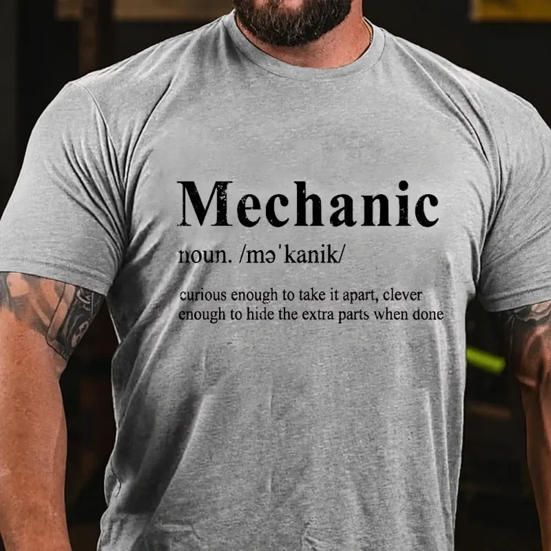 Mechanic Curious Enough To Take It Apart,Clever Enough To Hide The Extra Parts When Done Graphic T-Shirt