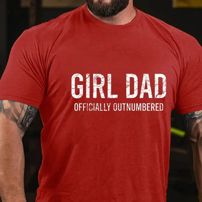 Girl Dad Officially Outnumbered Graphic T-Shirt
