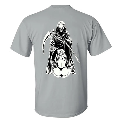 Hiding In The Reaper Crotch Printed Men's T-shirt