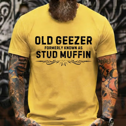 Old Geezer Formerly Known As Stud Muffin Graphic T-Shirt