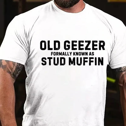 Old Geezer Formerly Known As Stud Muffin Graphic T-Shirt