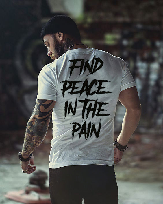 Find Peace In The Pain Men's Crew Neck T-shirt