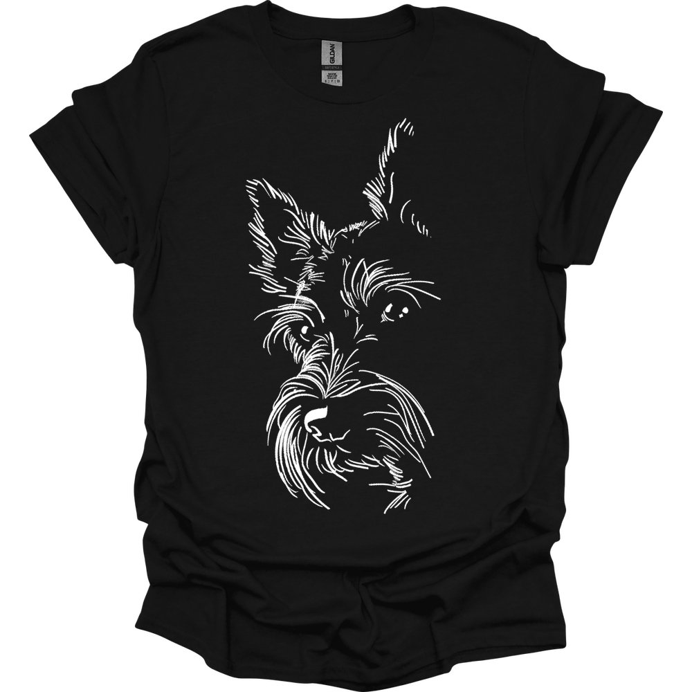 Scottish Terrier - Line Art T-Shirt Secondary image