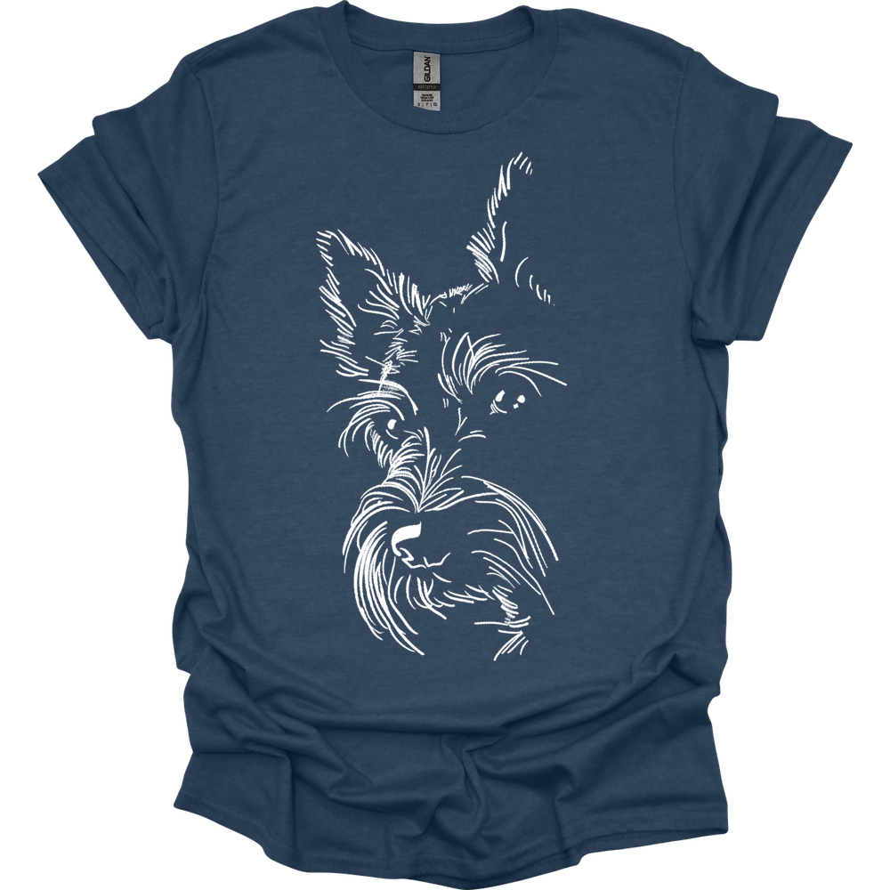 Scottish Terrier - Line Art T-Shirt Main image