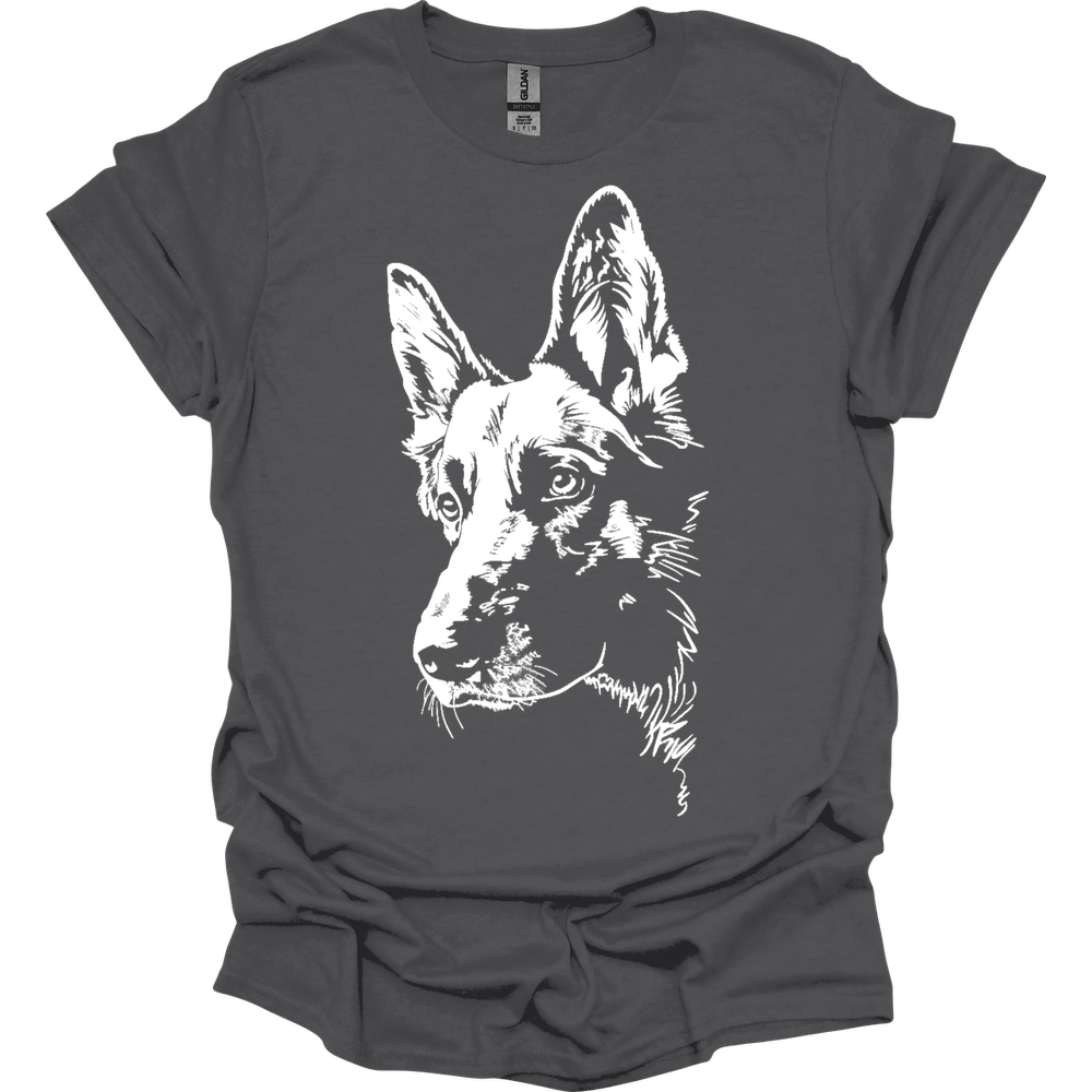 German Shepherd - Line Art T-Shirt Secondary image
