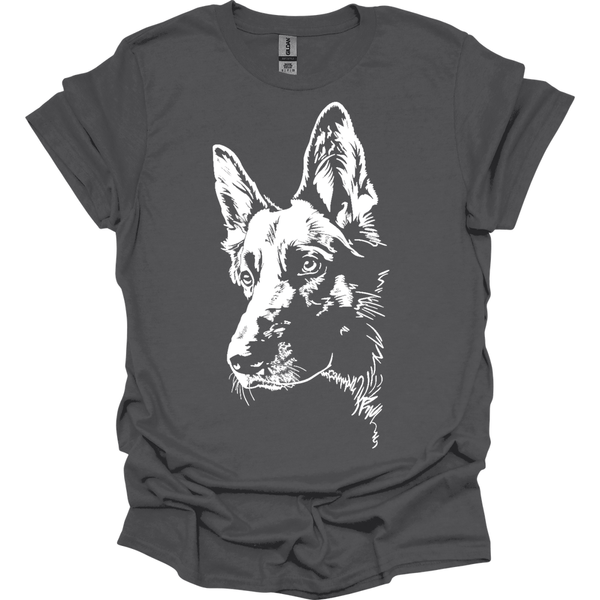 German Shepherd - Line Art T-Shirt