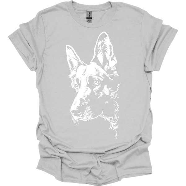 German Shepherd - Line Art T-Shirt