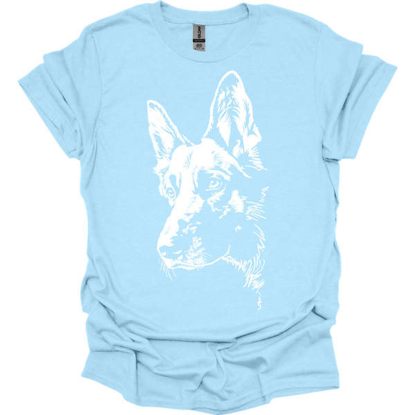 German Shepherd - Line Art T-Shirt