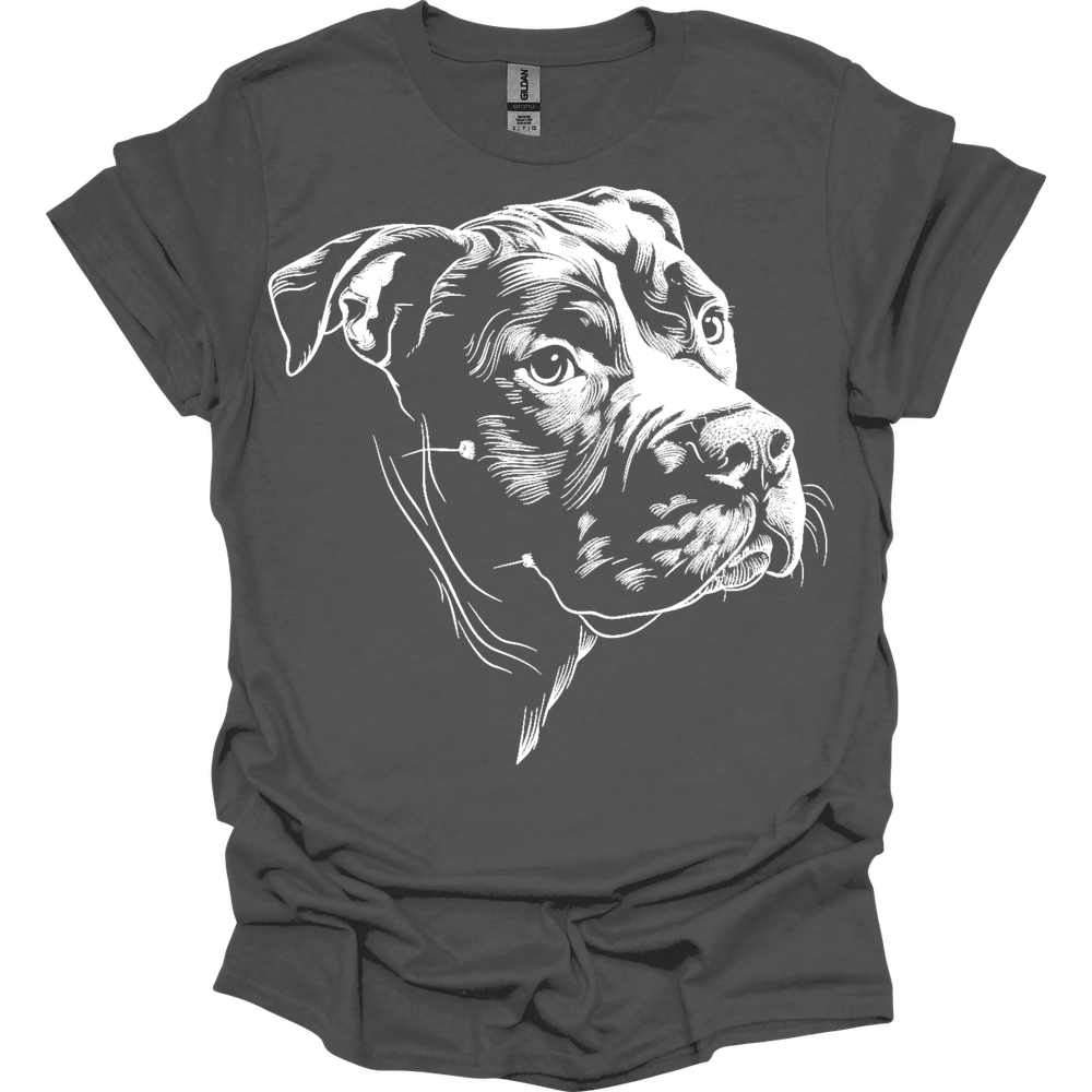 Pit Bull - Line Art T-Shirt Secondary image