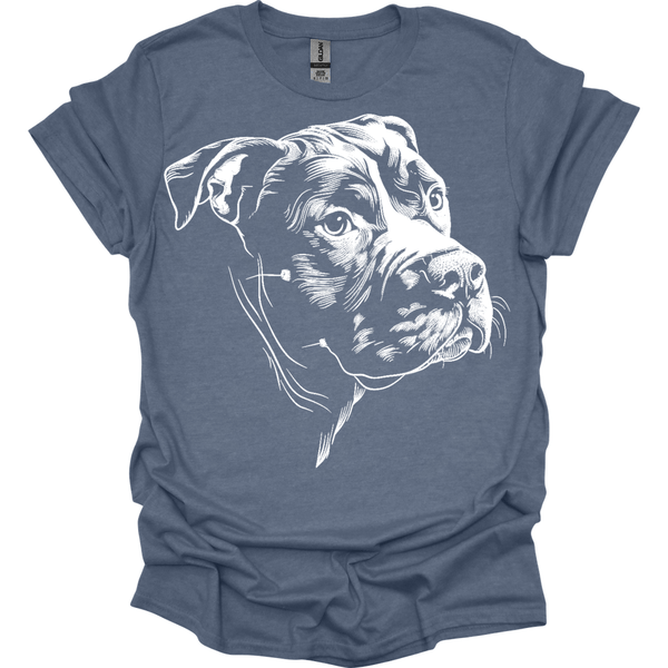 Pit Bull - Line Art T-Shirt