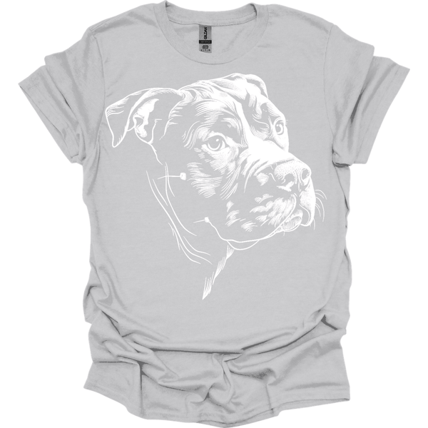 Pit Bull - Line Art T-Shirt
