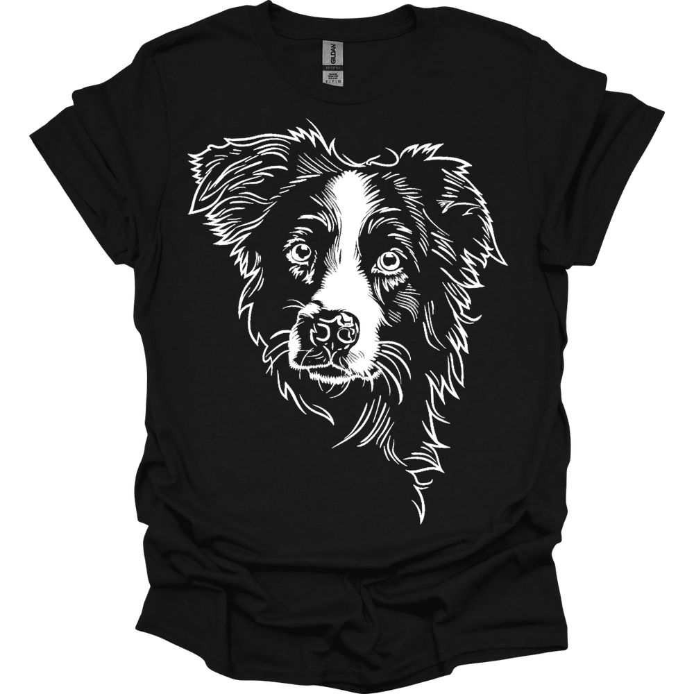 Border Collie - Line Art T-Shirt Secondary image