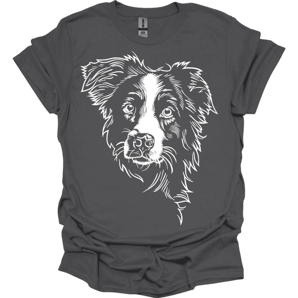 Border Collie - Line Art T-Shirt