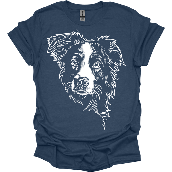 Border Collie - Line Art T-Shirt