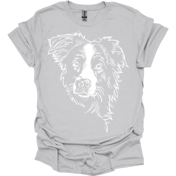 Border Collie - Line Art T-Shirt