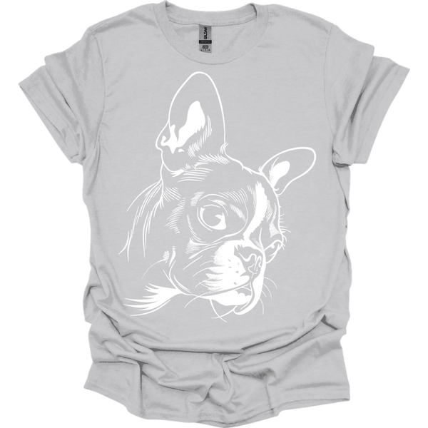 Boston Terrier - Line Art T-Shirt