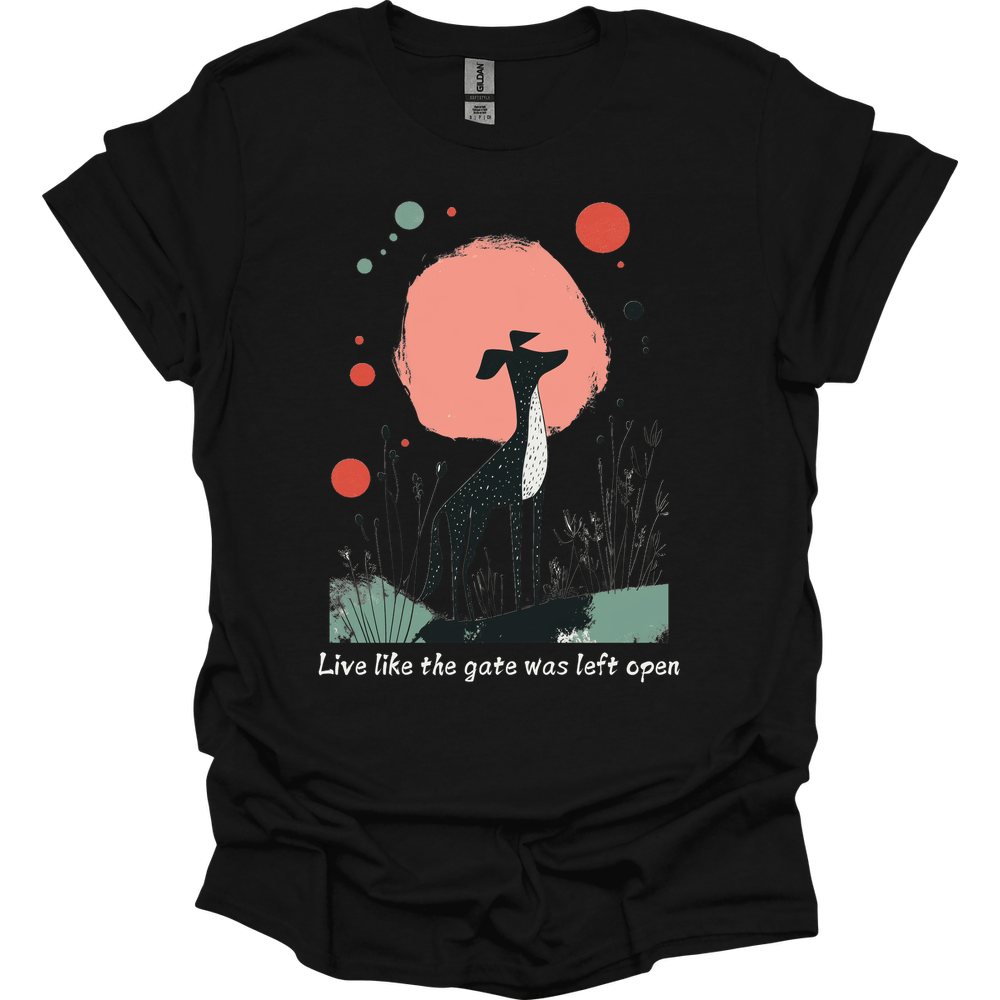 Greyhound - Live Like The Gate Was Left Open T-Shirt Secondary image