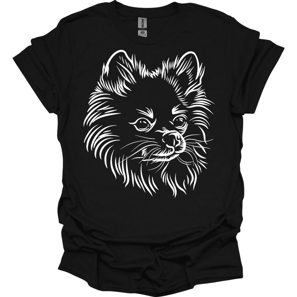Pomeranian - Line Art T-Shirt Secondary image