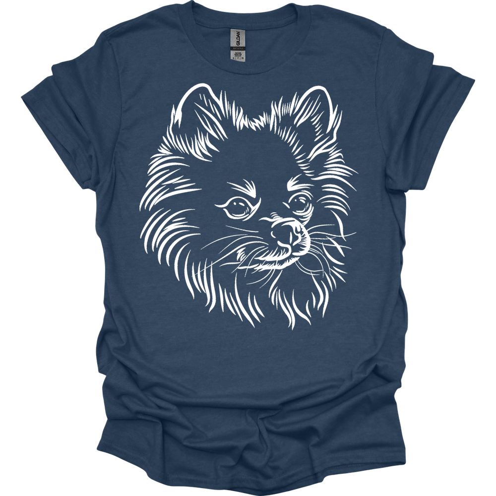 Pomeranian - Line Art T-Shirt Main image