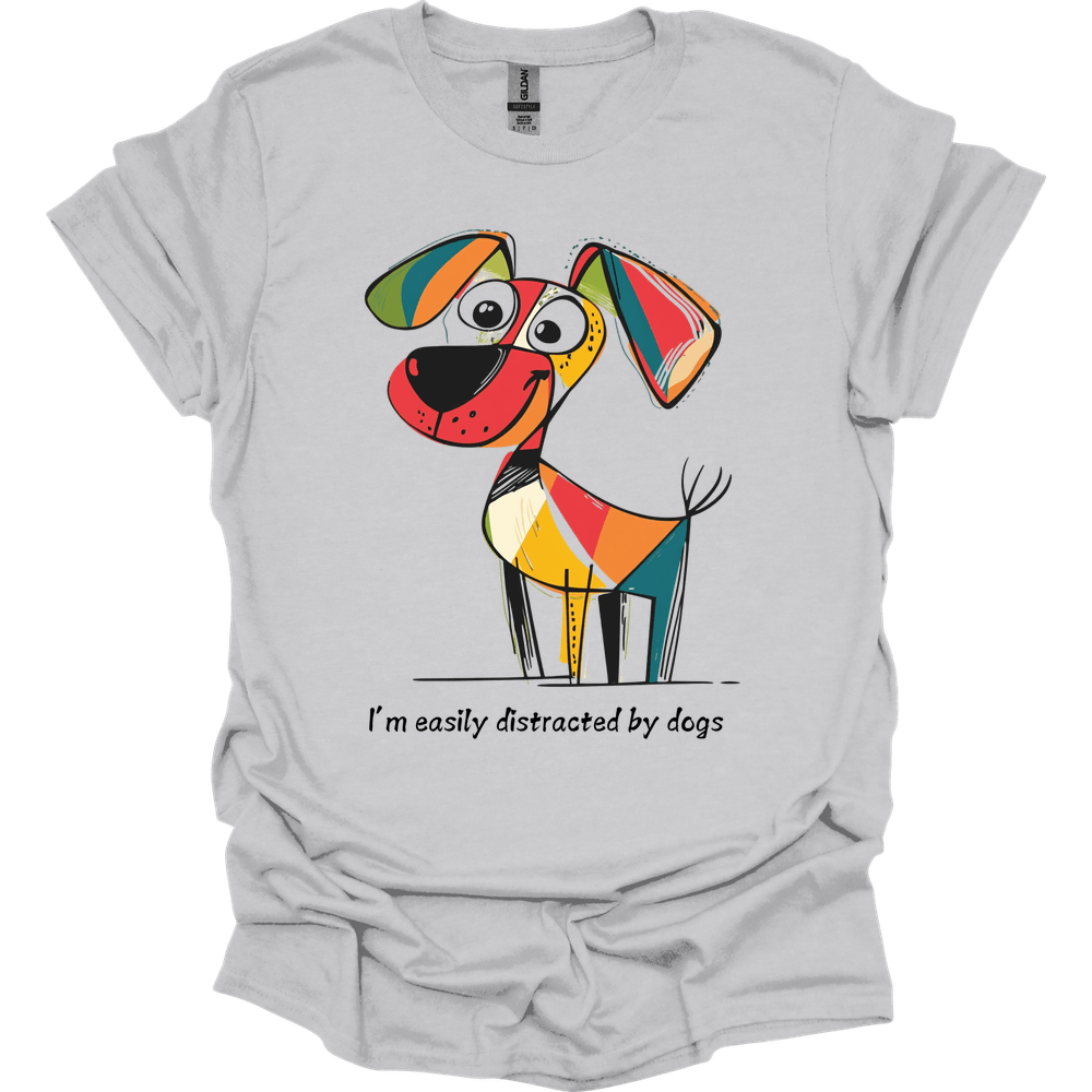 I'm Easily Distracted By Dogs 10 T-Shirt Main image