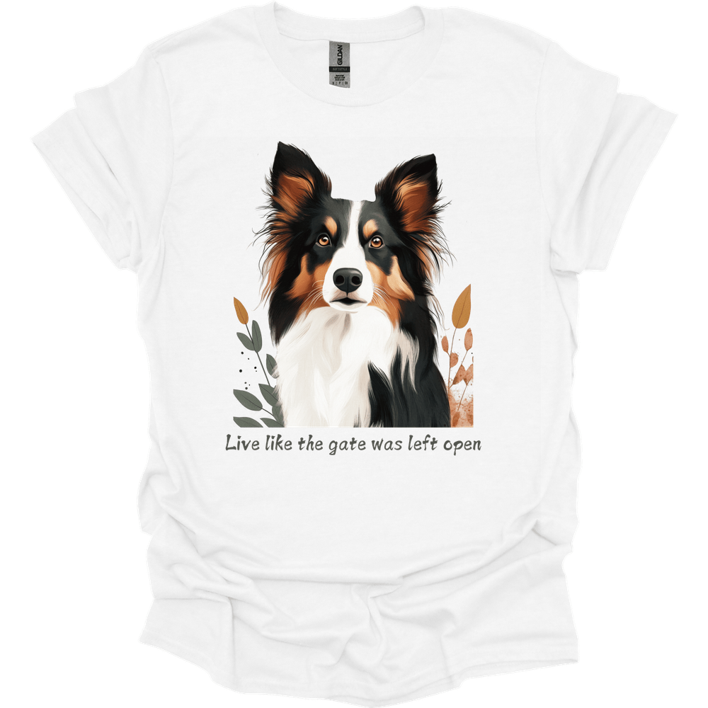 Collie - Live Like The Gate Was Left Open T-Shirt Main image
