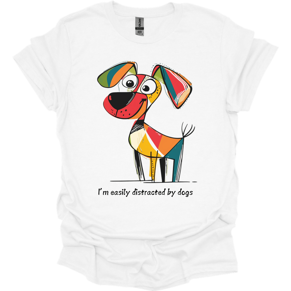 I'm Easily Distracted By Dogs 10 T-Shirt Secondary image