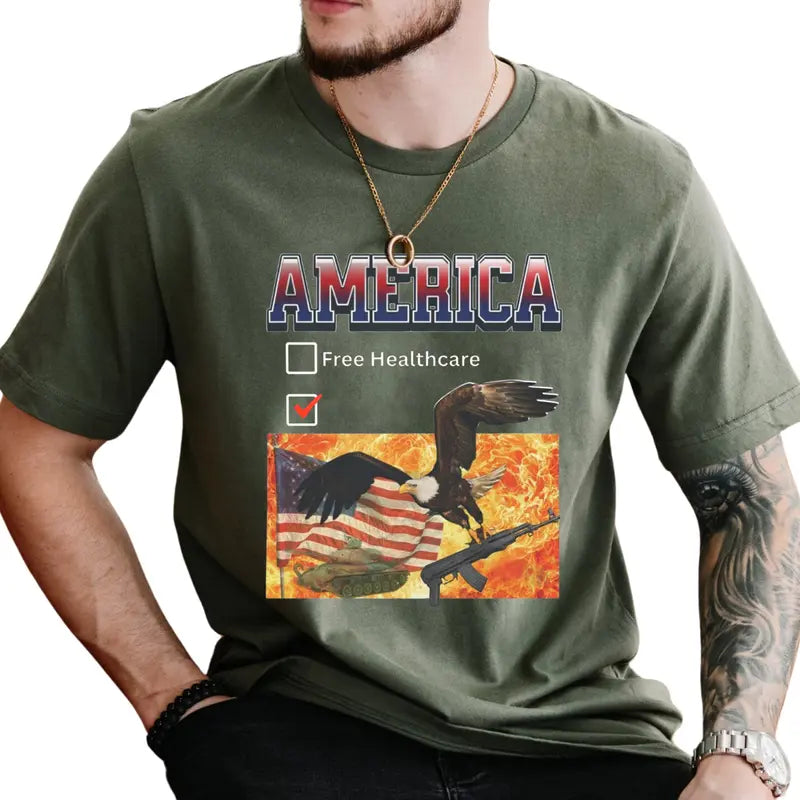America Chaos Graphic T-Shirt