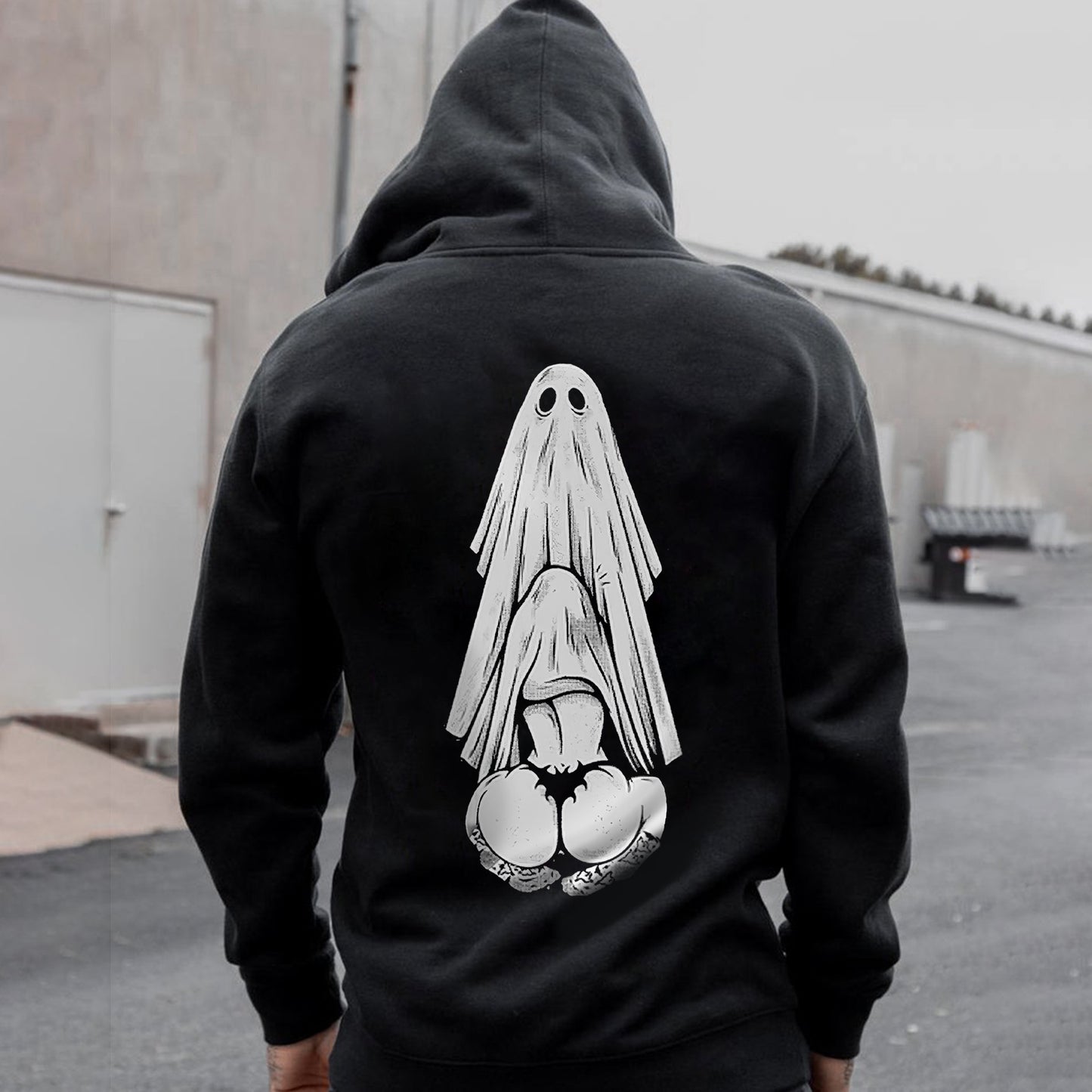 Hide Under My Crotch Printed Men's Zip-Up Hoodie
