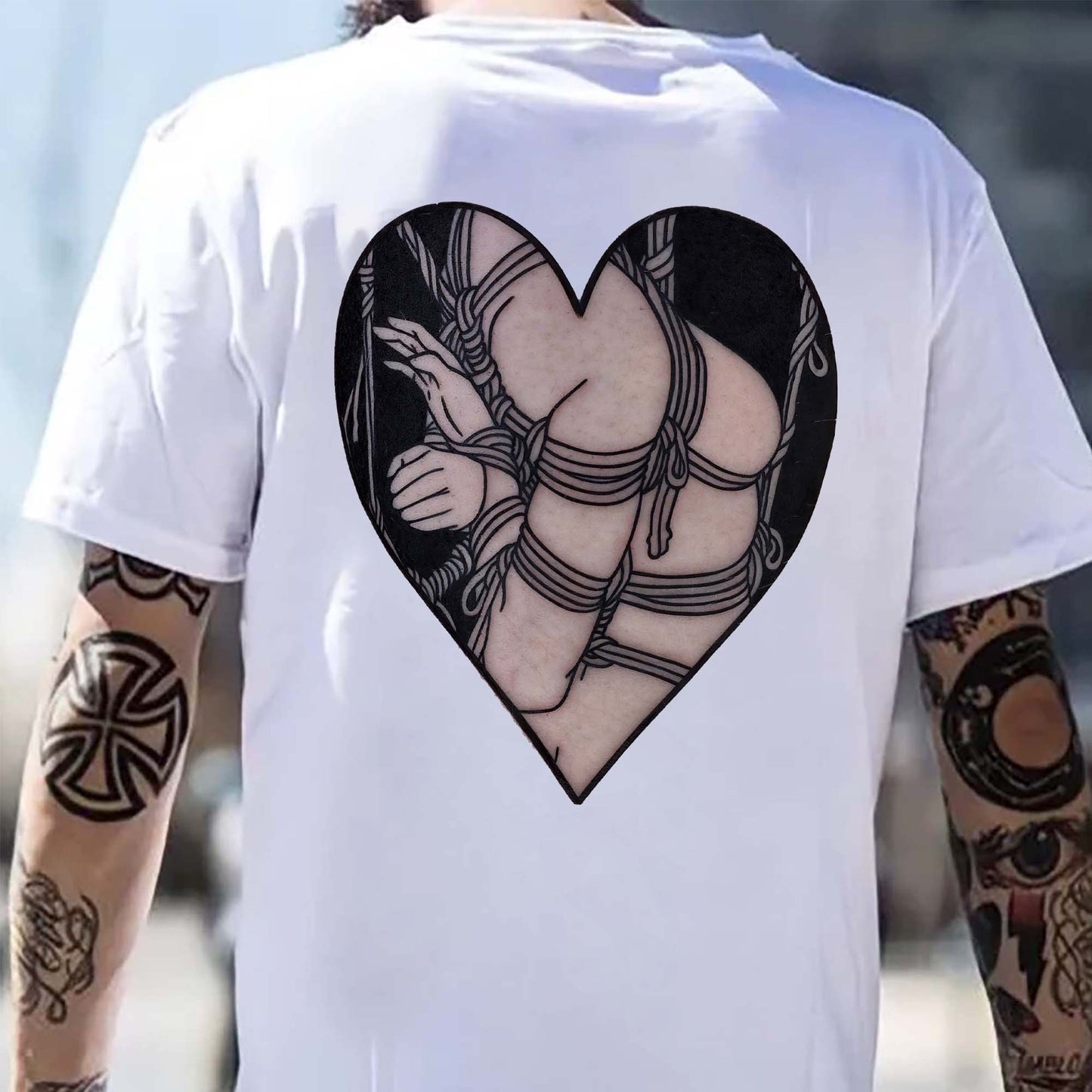 Bondage Nude Printed Men's T-shirt