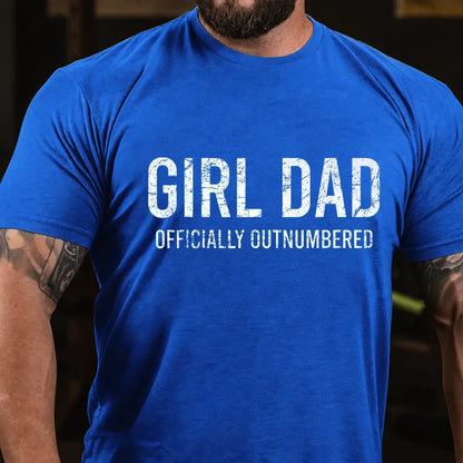 Girl Dad Officially Outnumbered Graphic T-Shirt