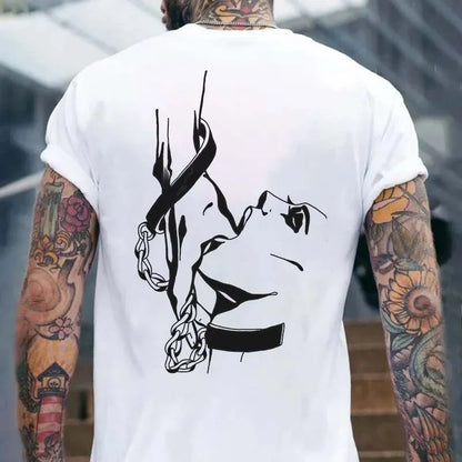 Play With My Tongue Printed Men's T-shirt