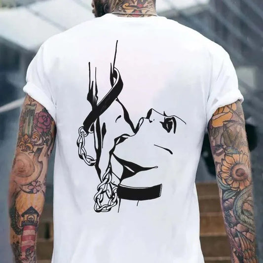 Play With My Tongue Printed Men's T-shirt