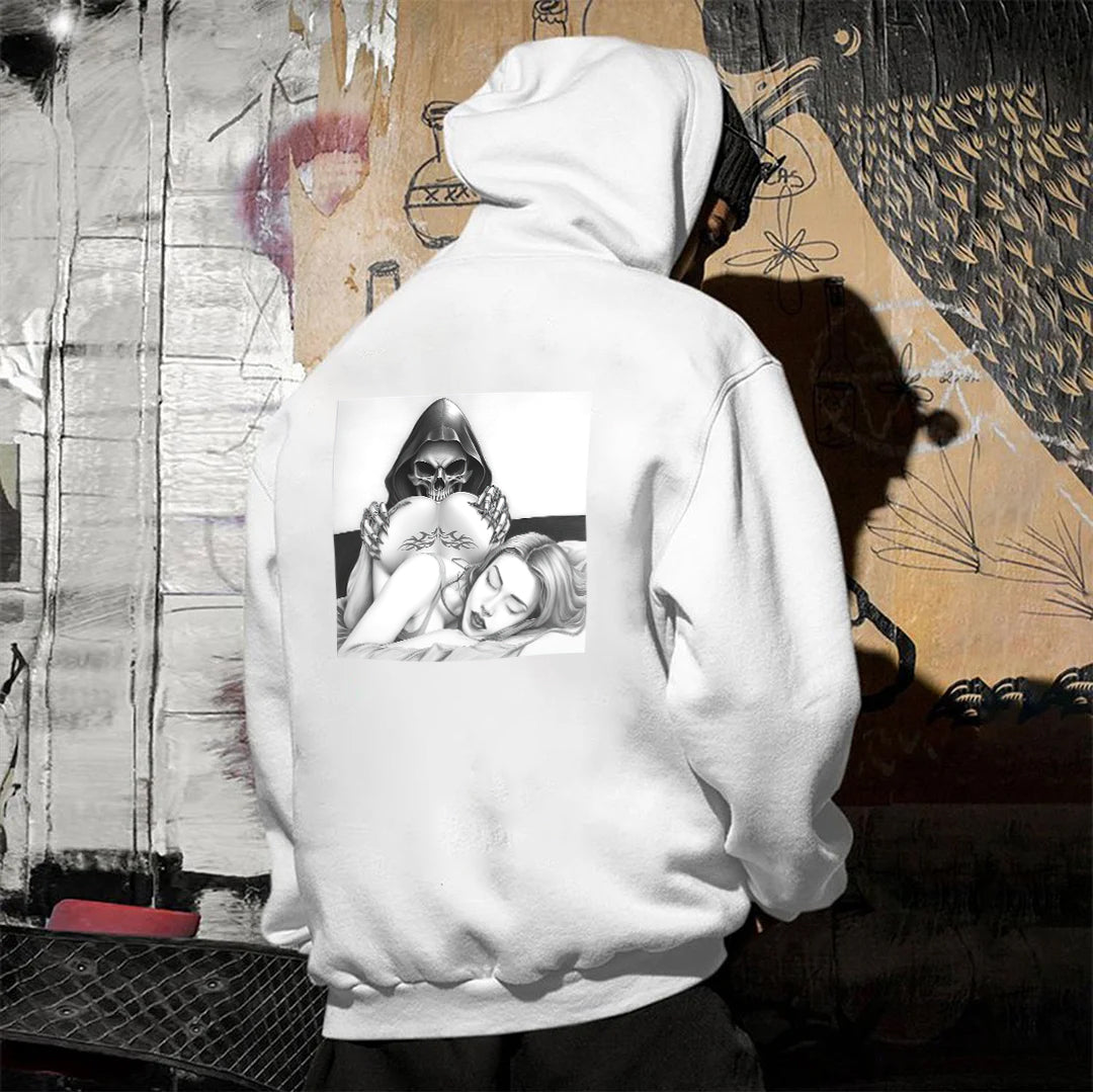 Reaper And Beauty Printed Men's Hoodie