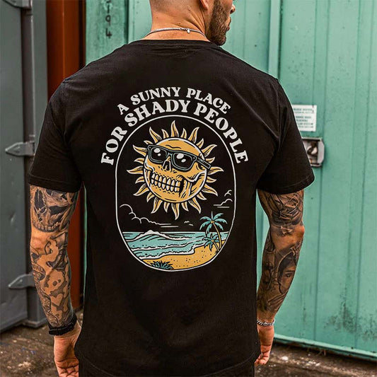 A Sunny Place Printed Men's T-shirt