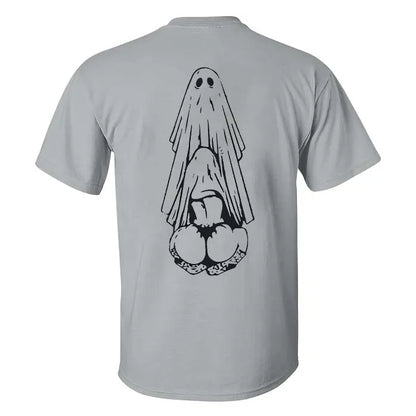 Oral Sex with Ghost Dirty Love Casual Black Print T-shirt