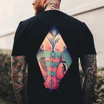 Bondage Nude Printed Men's T-shirt