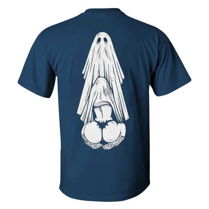Oral Sex with Ghost Dirty Love Casual Black Print T-shirt